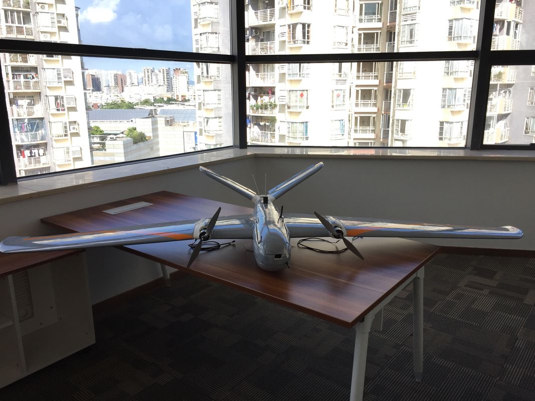 PPK Detachable Twin Motor Fixed-Wing drone Flight Distance180Km and 240Mins Duration for Mapping and Surveillance