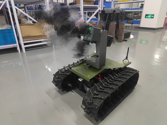 Ground Drone  All Terrain Crawler Tracked Robot Chassis Platform