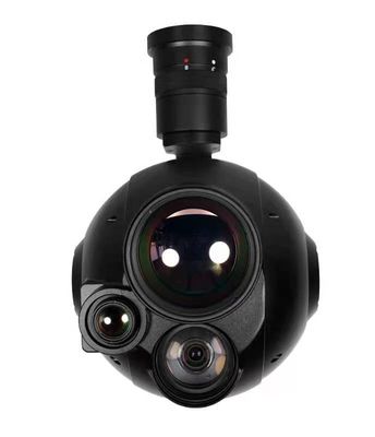 Triple Gimbal Integrated with  30*Zoom Optical and 2 thermal Image cameras with Target locking System