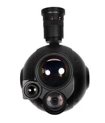 Triple Gimbal Integrated with  30*Zoom Optical and 2 thermal Image cameras with Target locking System